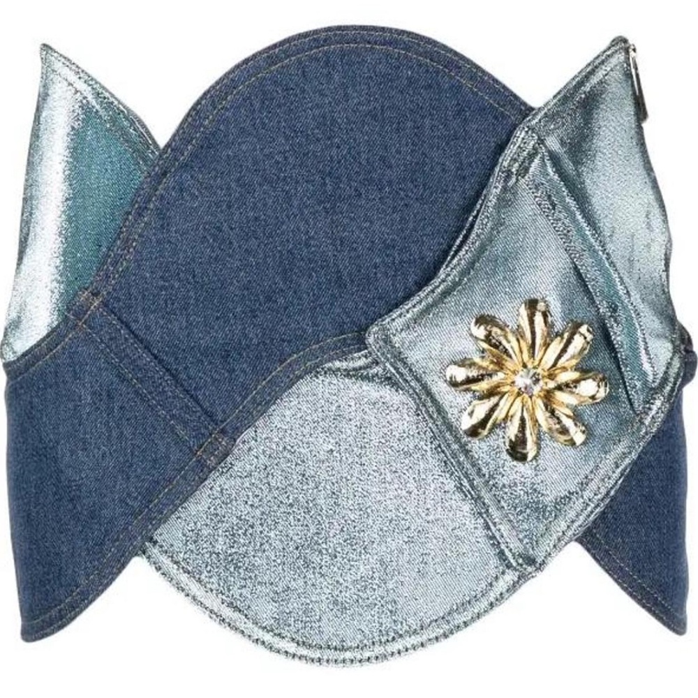 AREA rope denim skirt